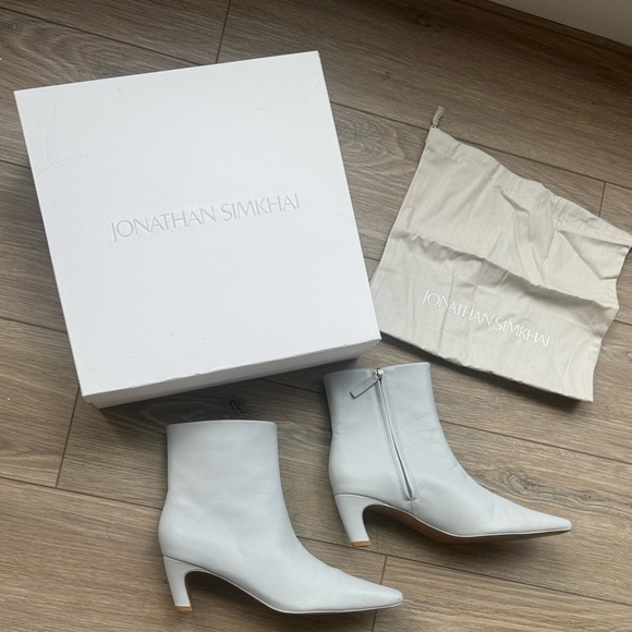 Jonathan Simkhai Jovi Ankle Boots Pebble - Picture 1 of 6